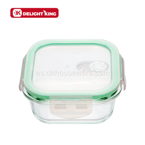 Recipiente de almacenamiento de alimentos de vidrio de borosilicato de cocina